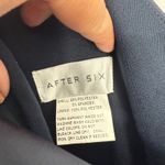 After Six  Navy Blue Formal One Shoulder Drape Maxi Dress Evening Gown XXL Photo 6