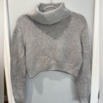 Garage Grey Cropped Sweater Photo 0