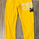 Bright Yellow FreeCity jogger Sweatpants extra small XS Photo 0