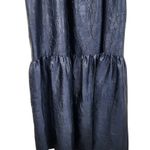 Sies Marjan Brianna Satin Maxi Dress Sleeveless Dark Navy Size Small NWT Pockets Photo 7