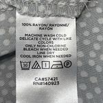 Loft Polka Dot Neck Tie Blouse Top Small Long Sleeve Gray White Bow Work New Photo 8