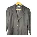 Harvé Benard Vintage Harve Benard Pinstripe Dress Coat Wool Blend Career Black Women Size 10 Photo 1