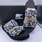 Sorel roaming two strap platform slide sandals women Size 9.5 Photo 9