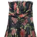 Lulus  NWT Mesmerizing Forever Black Floral Pleated Organza Maxi Dress M Photo 4