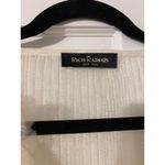 RICH RADI QS Diamond Mesh Floral Cream Cardigan Large Sheer Feminine Luxury Glam Photo 3