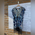 FIGUE ANAIS MINI DRESS SMALL Blue Photo 5