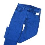 NWT Mother The Ditcher Crop Fray in Blazing Blue Acid Wash Wide Leg Jeans 27 Photo 1