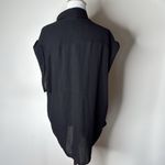 Urban Outfitters Silence + Noise  Black Sleeveless Tie Front Top Photo 5