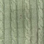 Vintage Pastel Green Cable Knit Sweater Vest Unisex Size L Photo 5