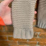 Tahari Women's Pure Luxe Chunky Cable Knit Turtleneck Alpaca Blend Beige Small Photo 1