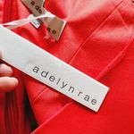 Anthropologie Adelyn Rae Poppy Red Double Strap Tapered Leg Jumpsuit Size Large Photo 7