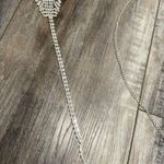 Sexy Body Chain Crystal Mesh Backless Halter Crop Top and Panties Silver Size undefined Photo 9