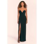 Amanda Uprichard  Cherri Gown in Black XSmall New Womens Long Maxi Dress Photo 13