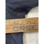 Ellen Tracy  Linen Dress Tunic Gold Accents Roll Tab Sleeves‎ Lagenlook Charcoal Photo 5