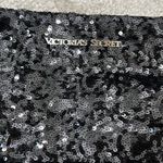 Victoria's Secret  Black Sequin Sparkly Cosmetics Bag, Clutch Purse Photo 4