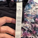 Lululemon  athletica Floral Athletic Shorts - Purple and Blue Photo 2