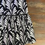 Caslon Puff Sleeve Botanical Printed Cotton Shift Drop Waist Dress - Sz M 💚🎀 Photo 11