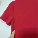 Opening Ceremony  red ribbed pleated flare mini dress size XS Photo 4