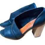 1. State  Amble D'Orsay Style Open Toe Wooden Block Heel Leather Open Toe Pump Photo 1