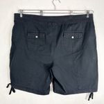 kim rogers Plus Size 3X Shorts Black Elastic Waist Pockets Drawstring Hem 106 Photo 1