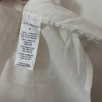 Ulla Johnson  Francesca Satin Trim Floral Appliqué Black White Midi Skirt Size 4 Photo 7