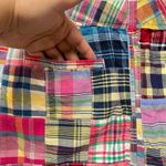 Old Navy  Multicolor Patchwork Plaid Mini Skirt Size 10 Mardi Gras City Chic Photo 4
