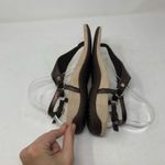 Vionic  Kirra Size 9.5 Metallic Bronze Leather Slingback T Strap Toe Post Sandal Photo 3