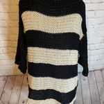 Free People striped cozy v-neck quarter length sweater, S Photo 2