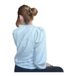 ethereal sweater paper crane small Light gray pullover crewneck, puff sleeves Photo 3