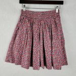 PINK - Victoria's Secret Victoria's Secret PINK Womens Skirt Size S Pink Floral A-Line Flare Mini Pockets Photo 6