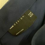 ASOS Navy Pleated Midi Dress Photo 2