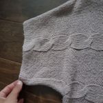 Jennifer Lopez  Cable Knit Sweater - Taupe Photo 3