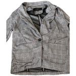 Stoosh Women’s Size Medium Shirt Jacket Shacket Blend Collar Button Jacket Photo 0