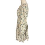 MOUSSY Floral Print Taupe Puff Long Sleeve Fit & Flare Dress Sz:1/Small Tan Photo 9
