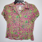 Vintage weekend traffic Pineapple top size S Pink Photo 0