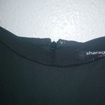 Sharagano  12 Black Pleated Long Sleeves Mini Dress Funeral Photo 2