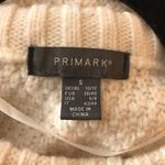 Primark Mini Sweater Dress Cable Knit Crew Neck Oversized Ivory S Photo 2