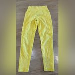 Buffbunny Flower Power yellow legging size large Photo 2