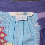 Boden Floral Cotton Tunic Swim Coverup With Beaded Neckline Size 12 White Photo 4