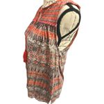 Lucky Brand Sleeveless Boho Geometric Paisley Top With Tassel Details Photo 1