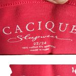 Cacique  Sleepwear Lane Bryant Pink V-Neck Cap Sleeve Pajama Shirt Size 22/24 Photo 5