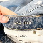 American Eagle High Rise Distressed Busted Knees Mom Jeans Blue 8 Photo 2
