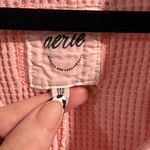 Aerie  Pink Waffle Knit Ling Sleeve Top Photo 2
