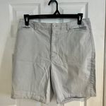 Gloria Vanderbilt  Gray Purple Stitch Hi Rise Shorts. Size 18 Photo 1
