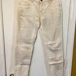 Twin Set women's size 27 dirt distressed stretch AURELIE skinny ankle crop jeans Photo 0