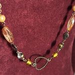Bohemian Mixed Bead Long Statement Fine Fashion Jewelry Necklace Orange Photo 0