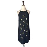 Victoria Beckham Target Dress Women Small Black Embellished Ladybug Bee Halter Photo 1