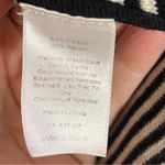 Talbots cardigan open front black and white knit stripe size XS Photo 6