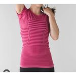 Lululemon Swiftly Tech Tee Women 6 Berry Heathered Athletic Yoga Running Workout Pink Photo 7