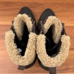 UGG  1008741 Analise Lace Up Brown Sheepskin Leather Heeled Ankle Boots Size 8.5 Photo 13